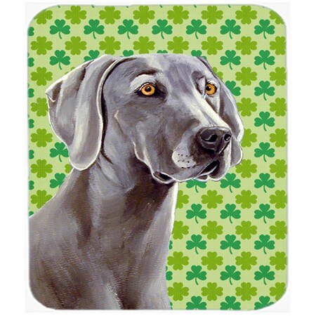 Skilledpower Weimaraner St. Patricks Day Shamrock Portrait Mouse Pad, Hot Pad or Trivet SK235912
